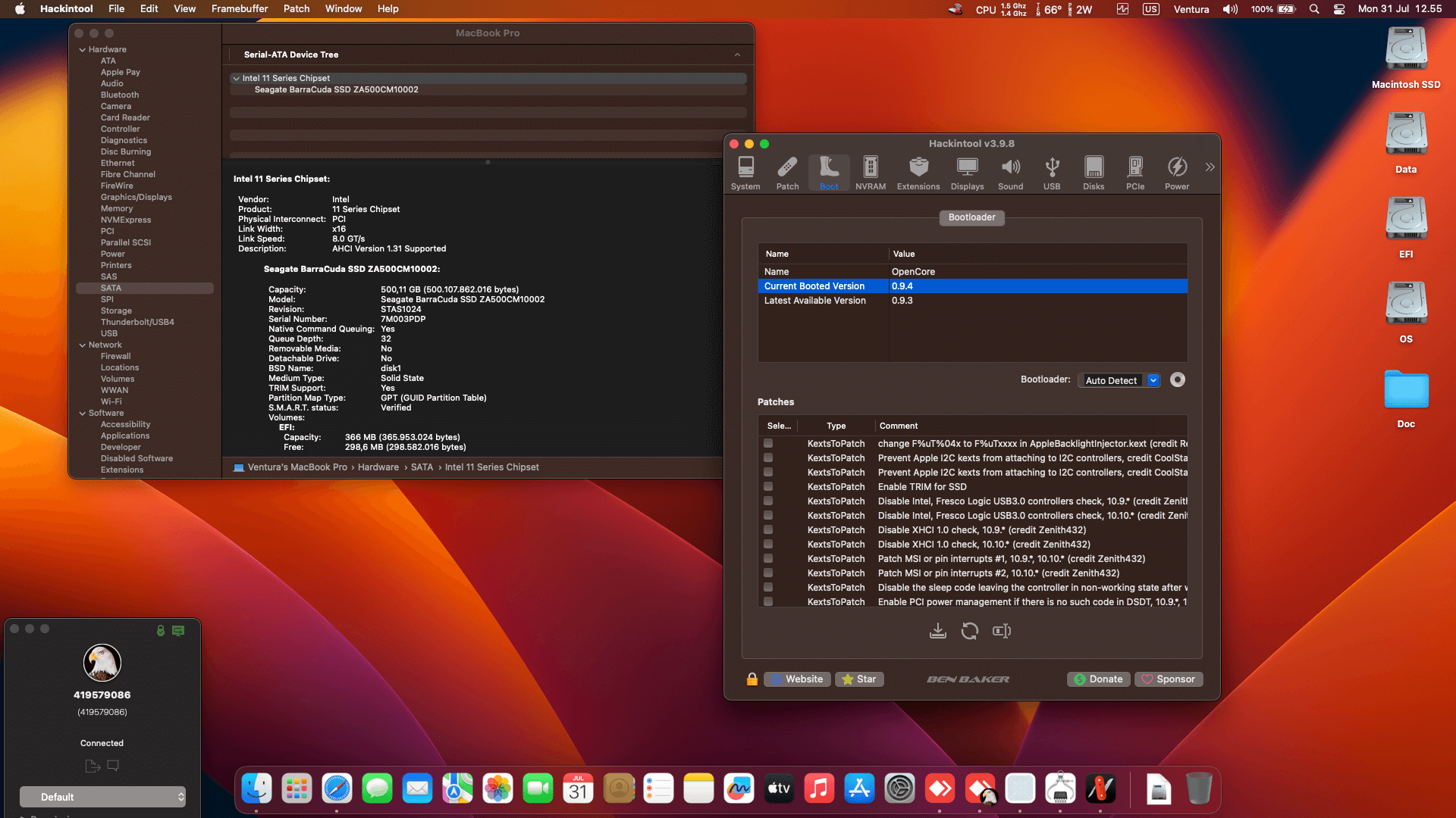 Asus TUF Gaming FX505DD DR5N6 [AMD Ryzen 5 3550H + Radeon Vega 8 + I2C]   OpenCore 1